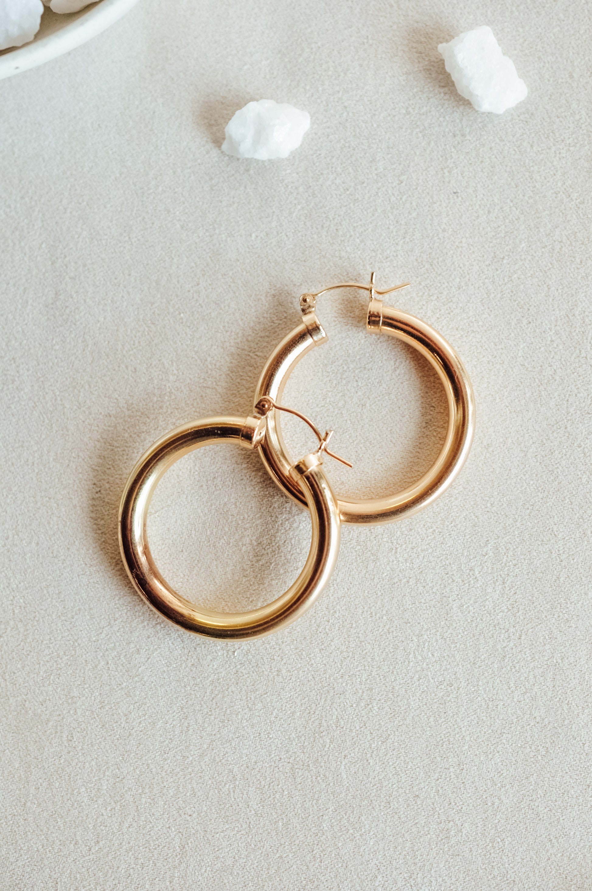 Chunky Statement Hoops - Quad Espresso Jewelry