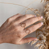 Oval & Birthstones Stack - Quad Espresso Jewelry