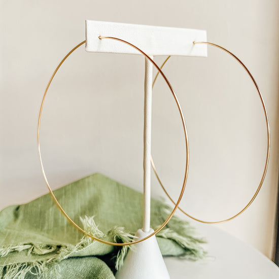 Essential Gold Hoops - Quad Espresso Jewelry