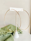 Essential Gold Hoops - Quad Espresso Jewelry