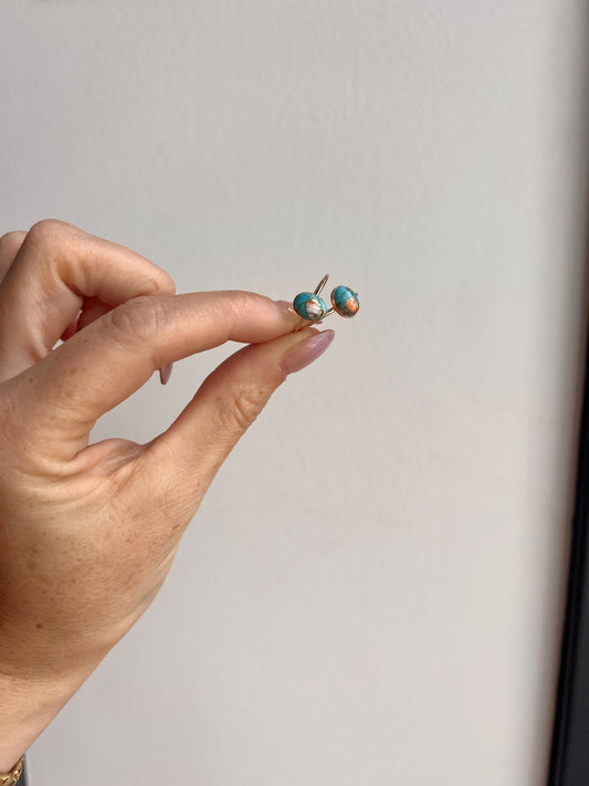 OVAL Ring - Copper Turquoise