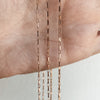 Rectangle Stone Necklace - Quad Espresso Jewelry