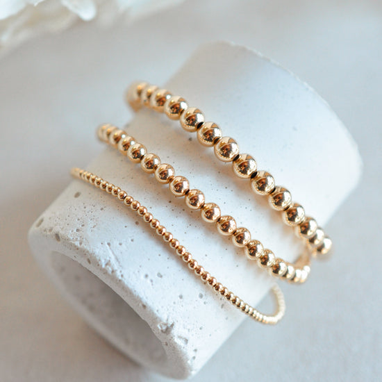 Bella Beaded Bracelets - Quad Espresso Jewelry