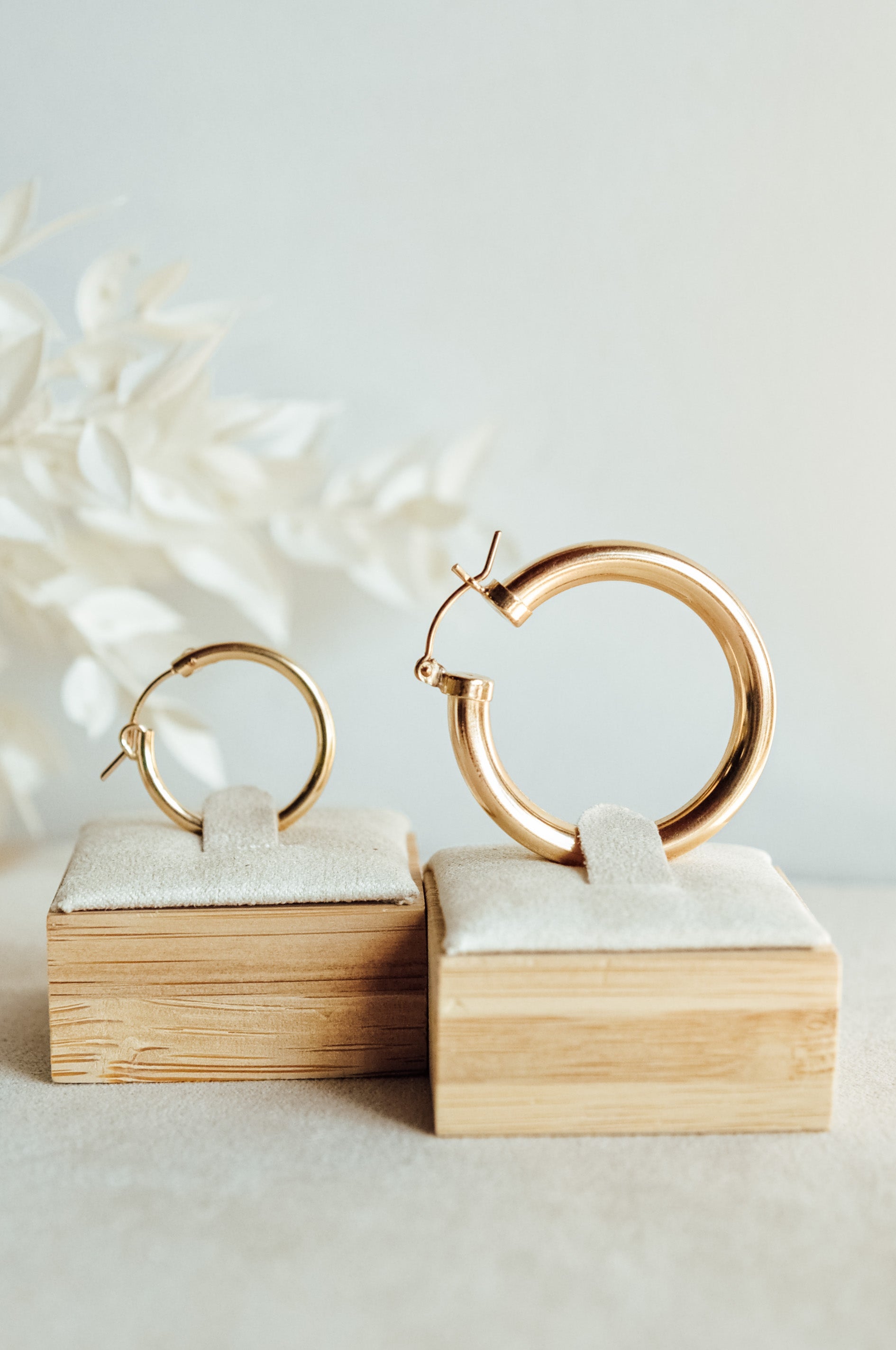 Chunky Statement Hoops - Quad Espresso Jewelry