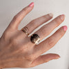 Evil Eye Disc Ring - Quad Espresso Jewelry