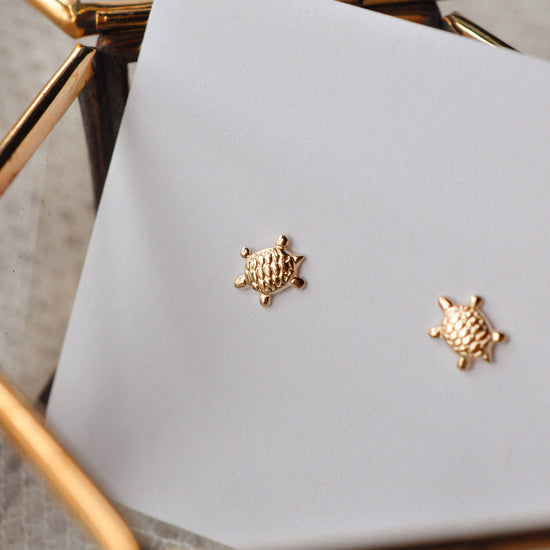 Turtle Studs - Quad Espresso Jewelry