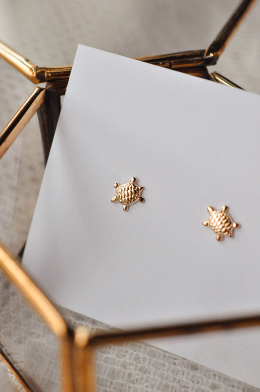 Turtle Studs - Quad Espresso Jewelry