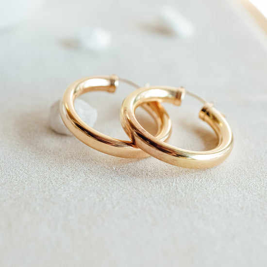 Chunky Statement Hoops - Quad Espresso Jewelry