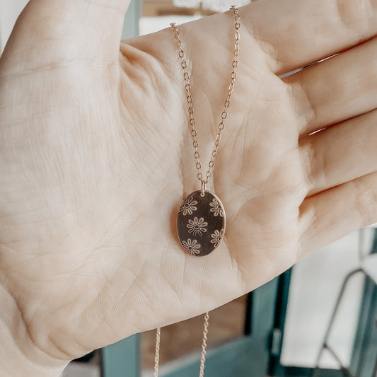 Summer Daisy Necklace - Quad Espresso Jewelry
