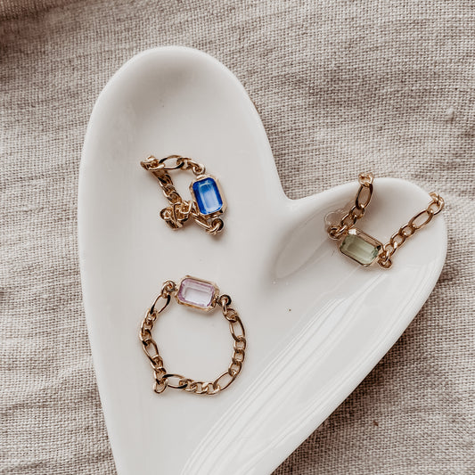 Rectangle Stone Ring