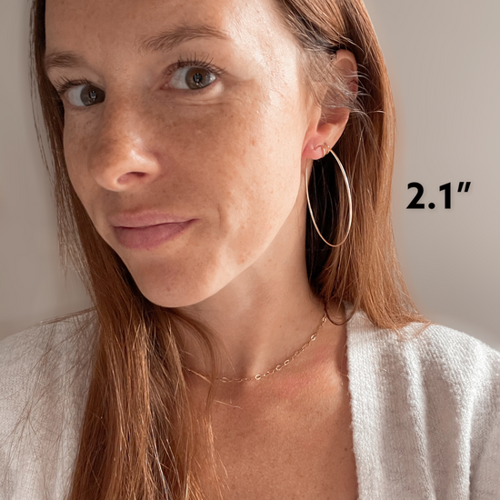 Essential Gold Hoops - Quad Espresso Jewelry