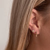 14k Gold Daisy Enamel Studs