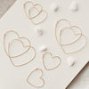 Heart Hoops - Quad Espresso Jewelry
