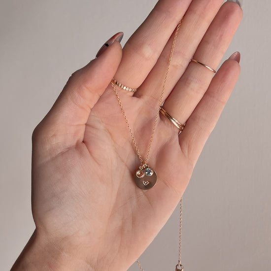 Love Disc Necklace - Quad Espresso Jewelry