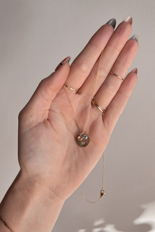 Love Disc Necklace - Quad Espresso Jewelry