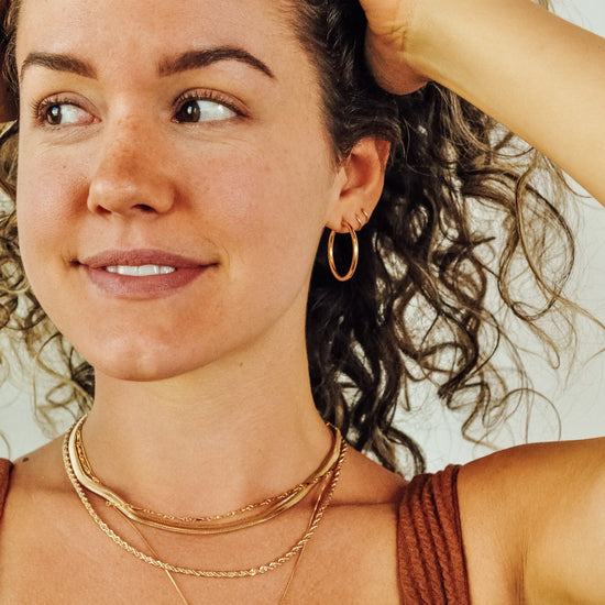 Girls Night Hoops - Quad Espresso Jewelry