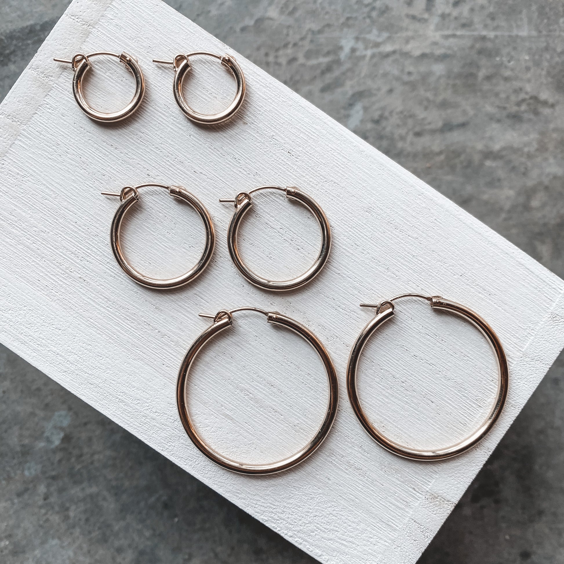 Three Hoop Bundle - Quad Espresso Jewelry