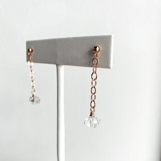 Herkimer Diamond Sunburst Swings - Quad Espresso Jewelry