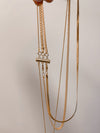 Gold Filled Layering Clasp - Quad Espresso Jewelry