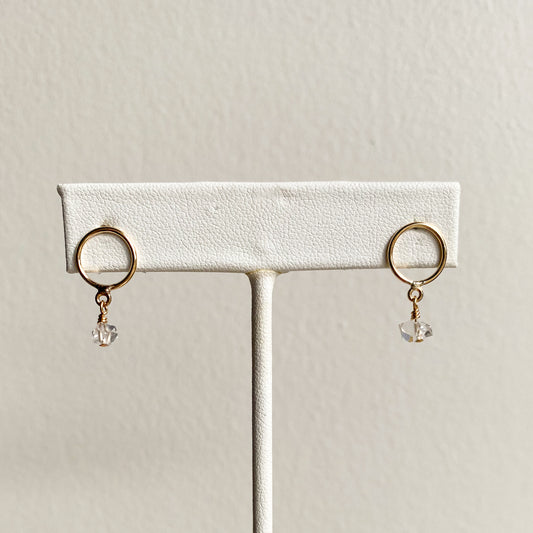 Herkimer Diamond Drops - Quad Espresso Jewelry