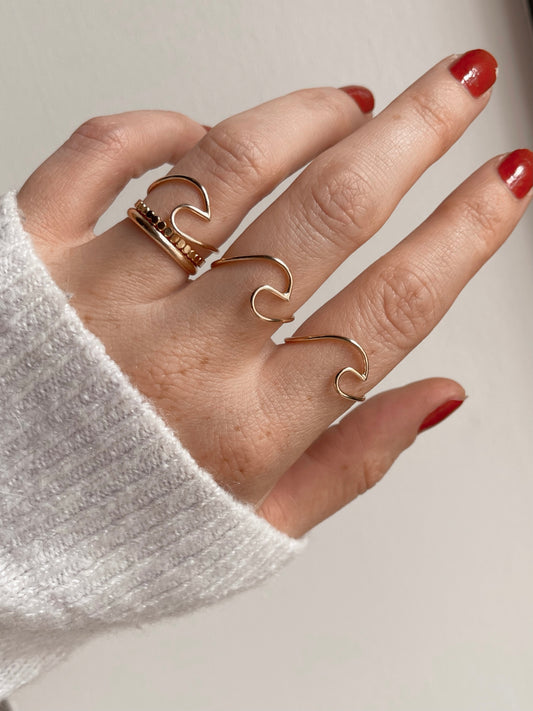 Wave Ring - Quad Espresso Jewelry