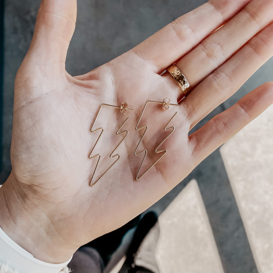 Lightning Bolts - Quad Espresso Jewelry