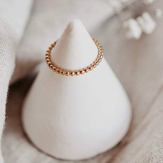 Beaded Ring Set - Quad Espresso Jewelry