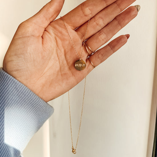 Date Necklace - Quad Espresso Jewelry