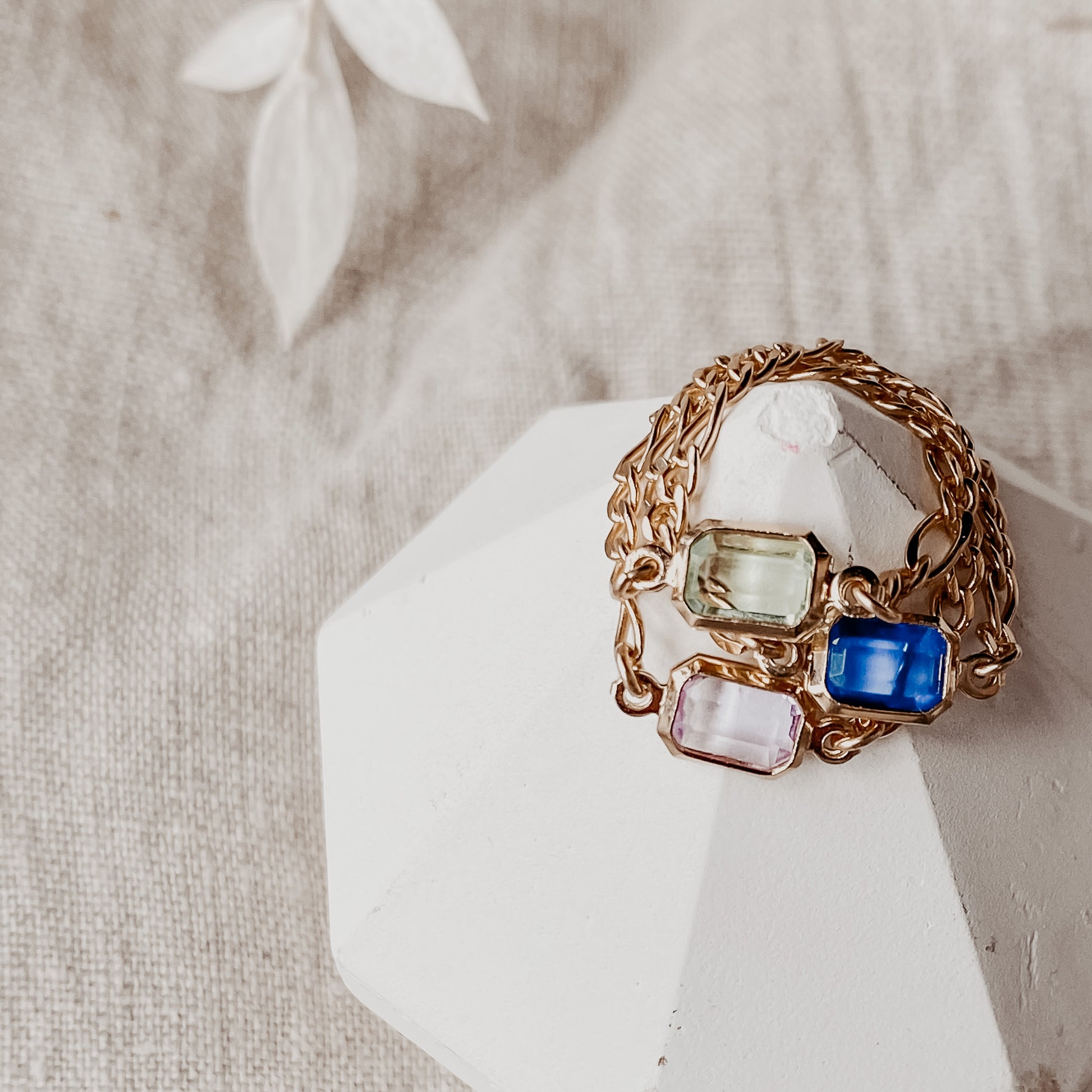 Rectangle Stone Ring - Quad Espresso Jewelry