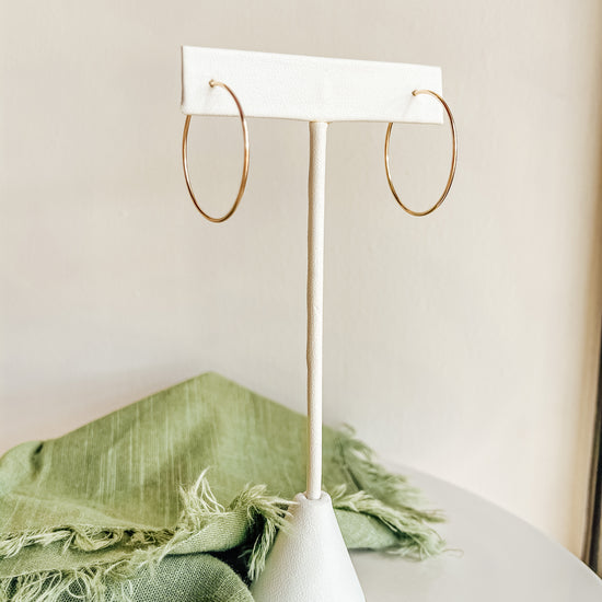 Essential Gold Hoops - Quad Espresso Jewelry