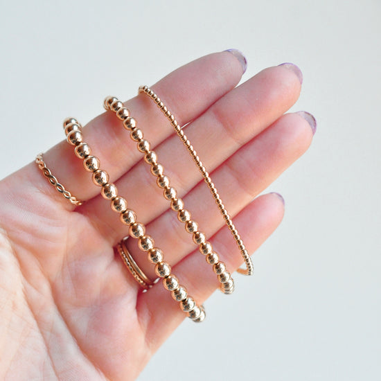 Bella Beaded Bracelets - Quad Espresso Jewelry