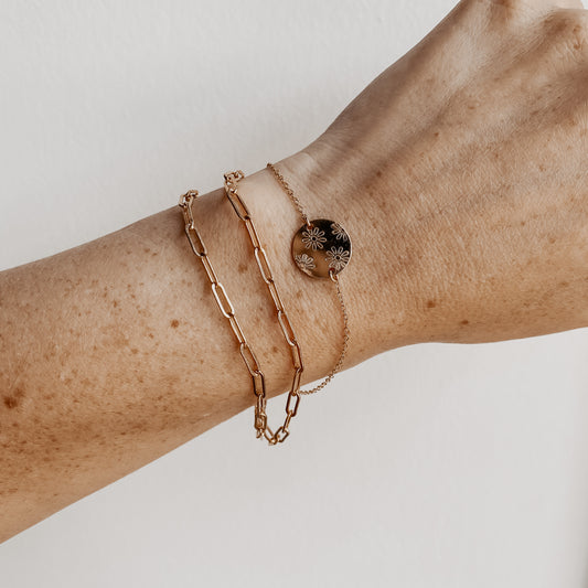 Summer Daisy Bracelet - Quad Espresso Jewelry