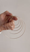 Essential Gold Hoops - Quad Espresso Jewelry
