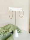 Essential Gold Hoops - Quad Espresso Jewelry