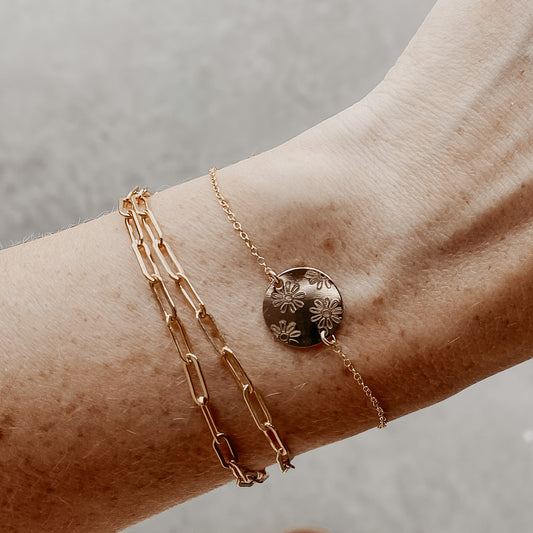 Summer Daisy Bracelet - Quad Espresso Jewelry