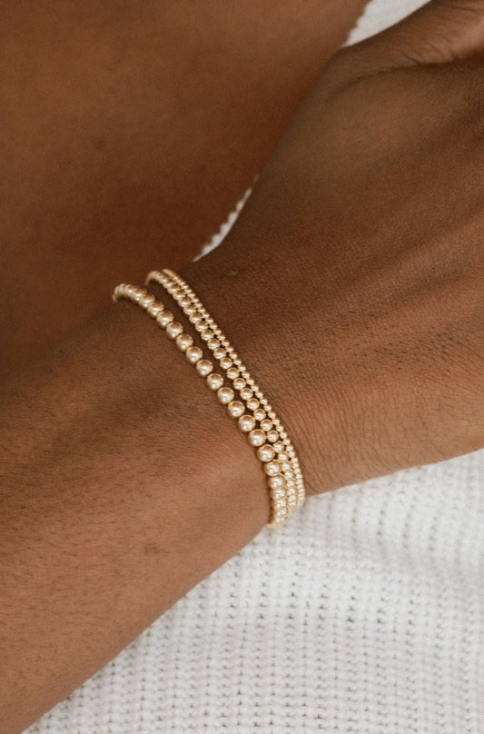 Bella Beaded Bracelets - Quad Espresso Jewelry