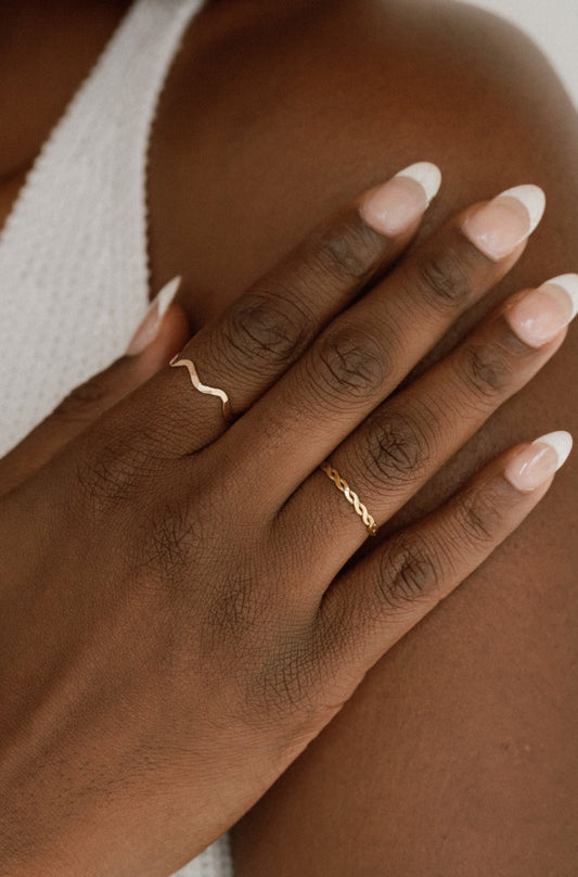 Wavelet Ring - Quad Espresso Jewelry