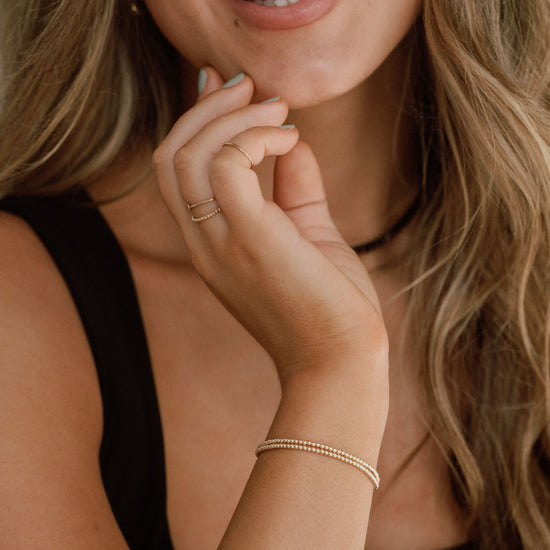 Bella Beaded Bracelets - Quad Espresso Jewelry