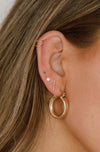 Bar Studs - Quad Espresso Jewelry