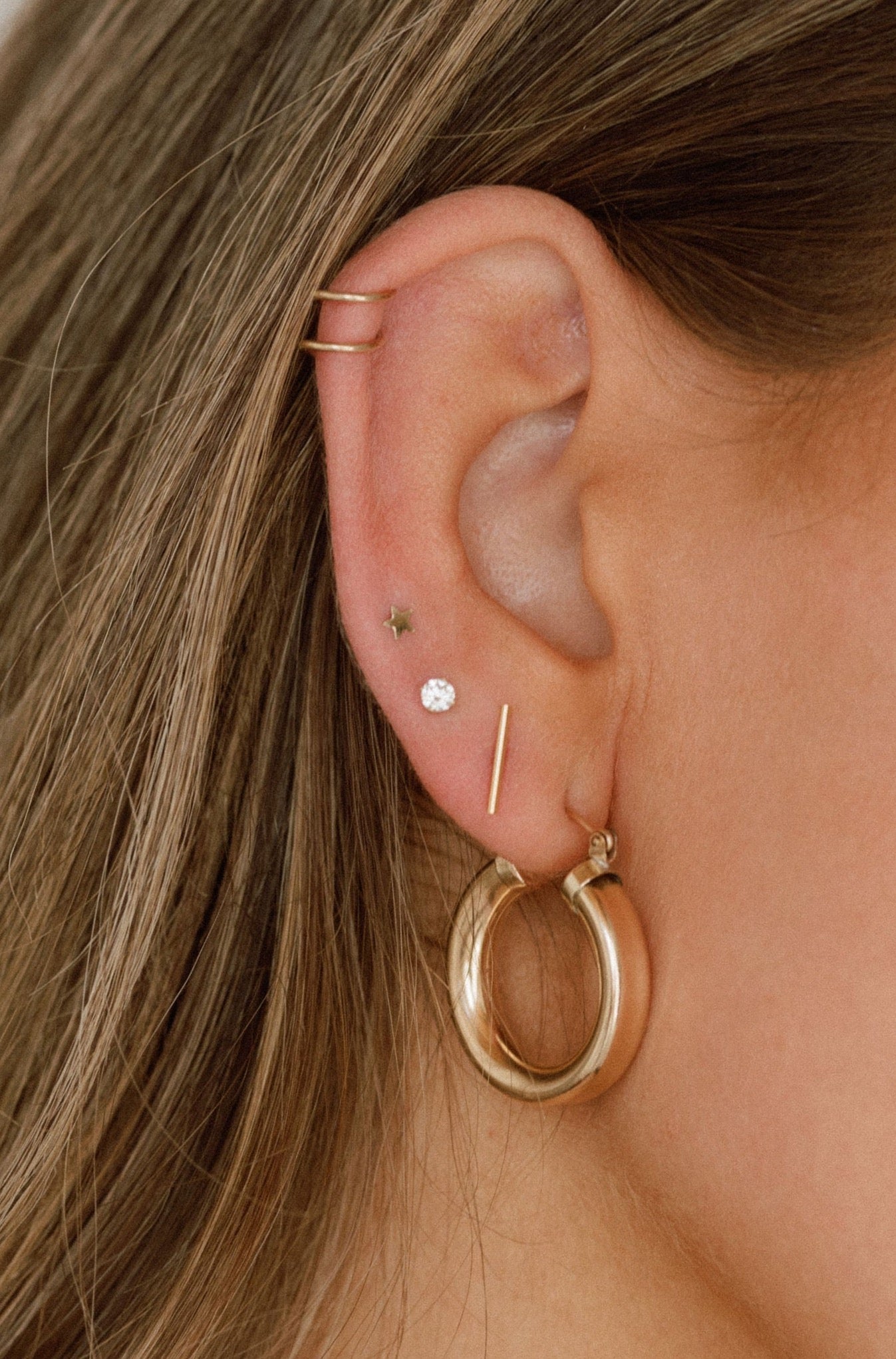 Every Day Shiny Studs - Quad Espresso Jewelry