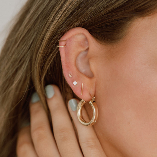 Chunky Statement Hoops - Quad Espresso Jewelry