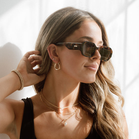 Chunky Statement Hoops - Quad Espresso Jewelry