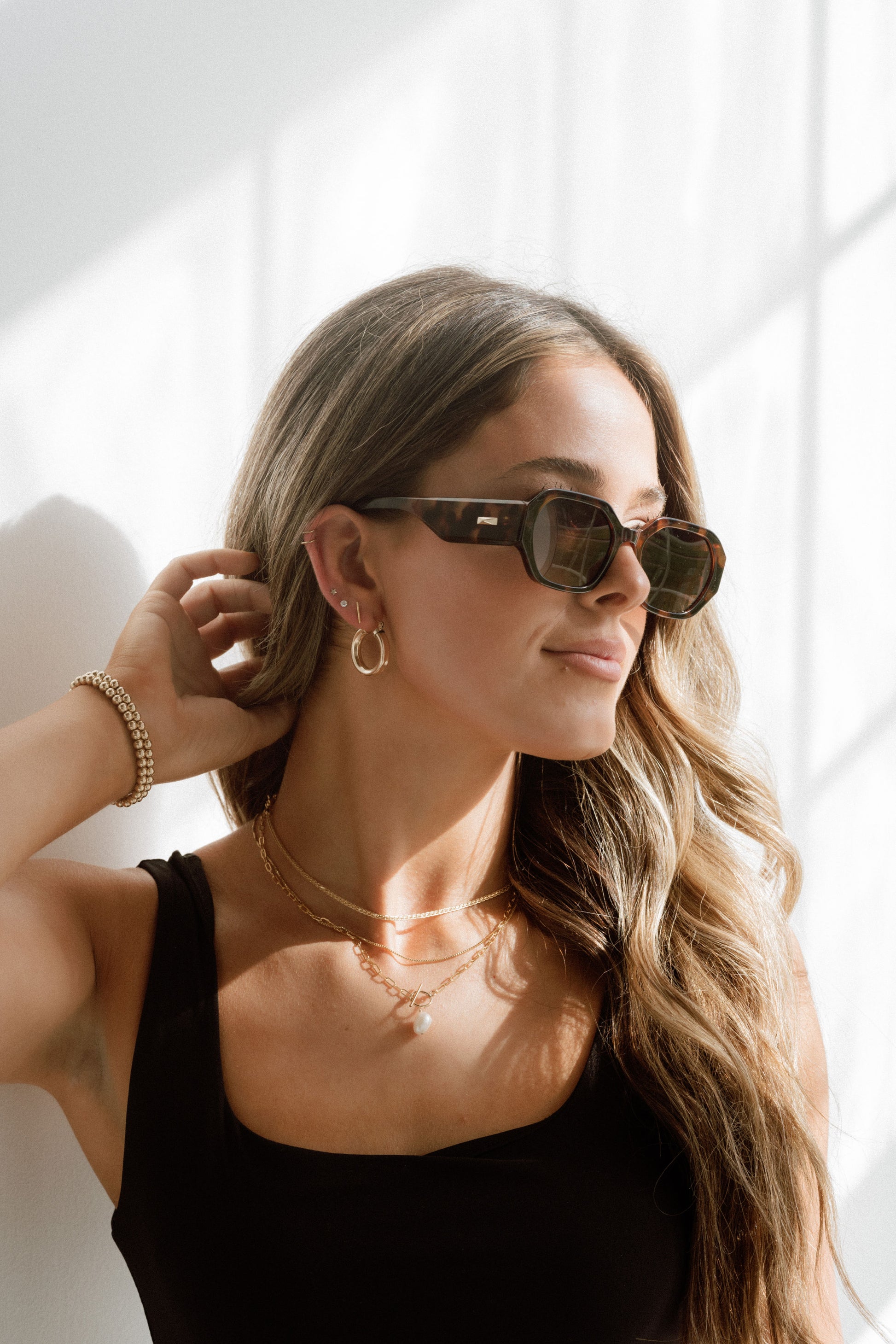 Chunky Statement Hoops - Quad Espresso Jewelry