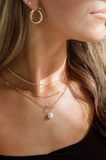 Shiny Twisted Chain - Quad Espresso Jewelry