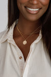 Sapphire Moon Charm Necklace - Quad Espresso Jewelry