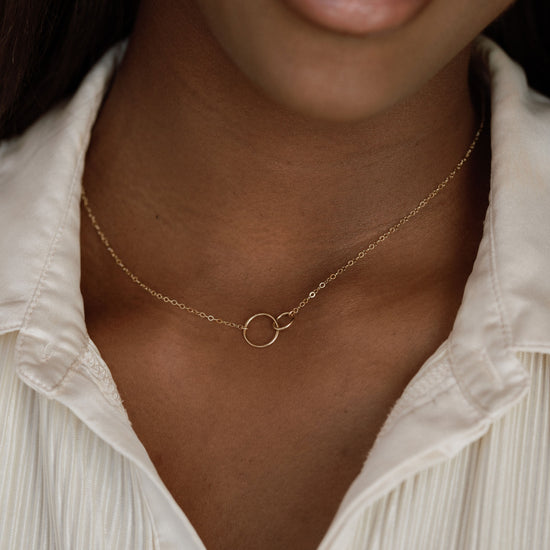 Unity Link Necklace - Quad Espresso Jewelry