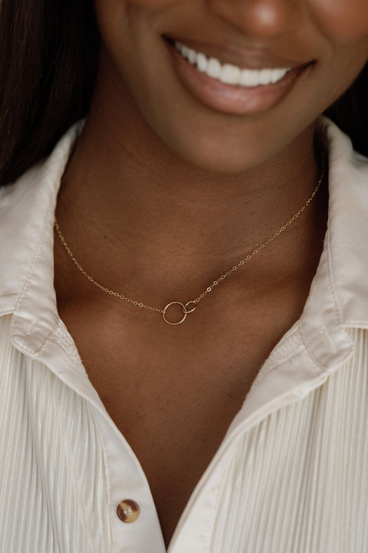Unity Link Necklace - Quad Espresso Jewelry
