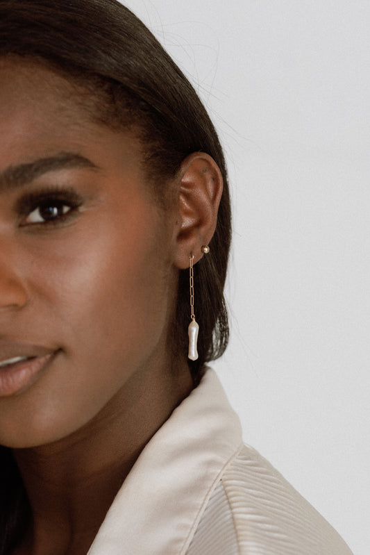 Gold Ball Studs - Quad Espresso Jewelry