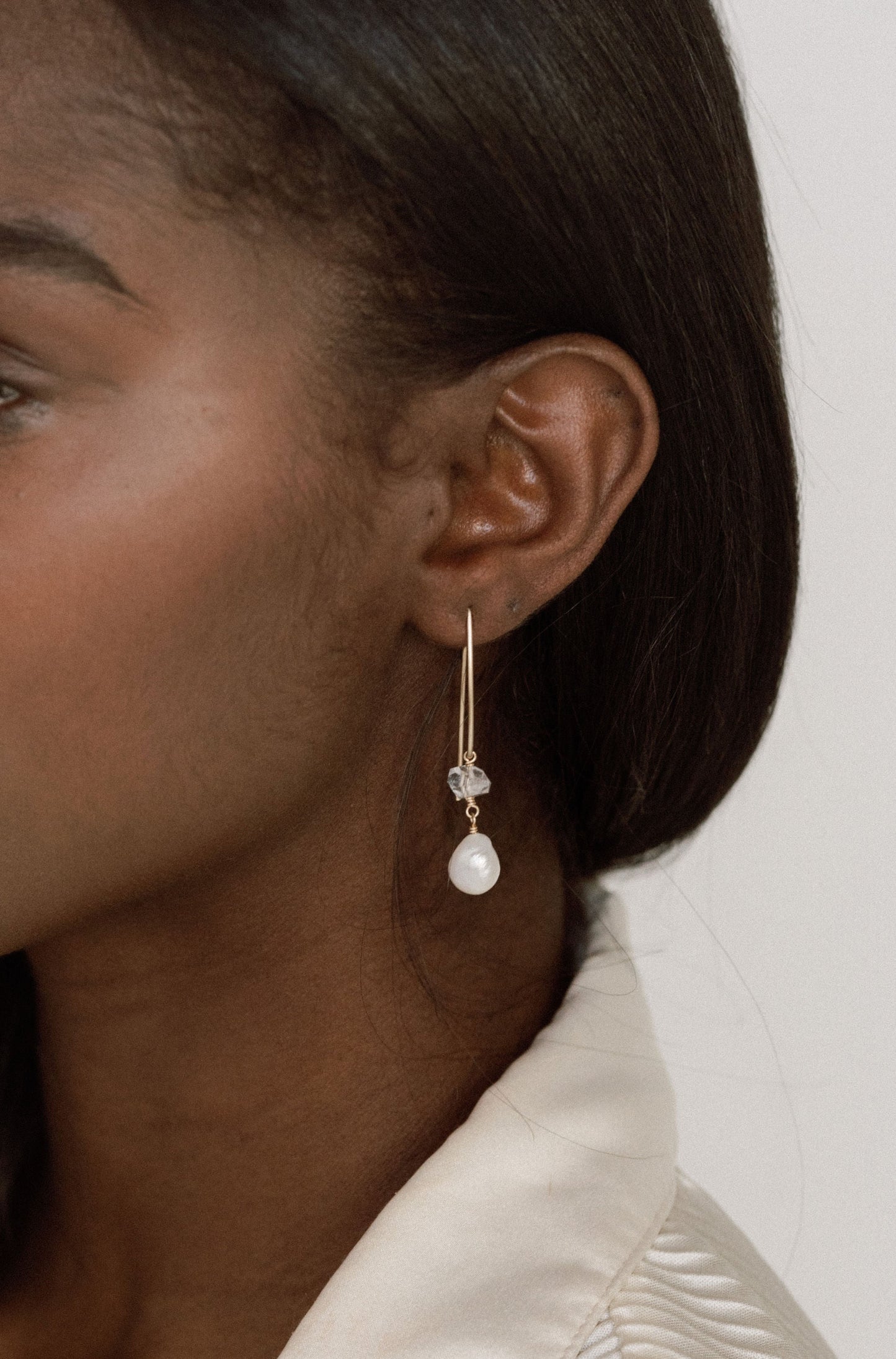 Pearl & Herkimer Diamond Sliders