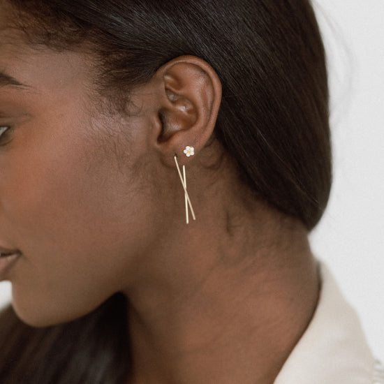 Criss Cross Earrings - Quad Espresso Jewelry
